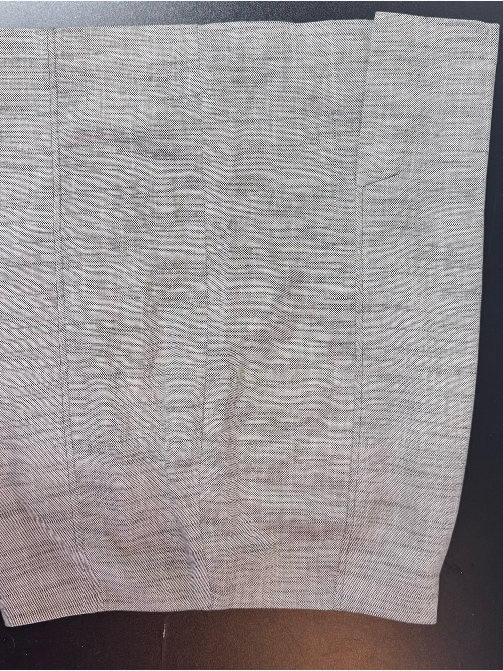 Nine West Light Gray Textured Pencil Skirt